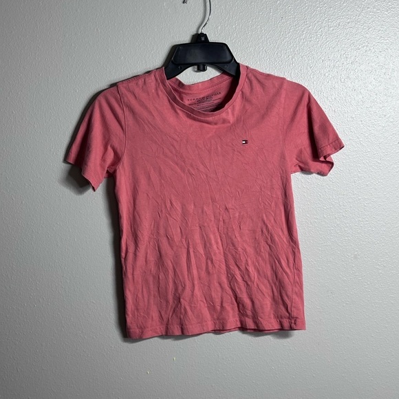 Tommy Hilfiger Kids Boys Orange/Pink T-Shirt Youth size 8/10. - Picture 1 of 6